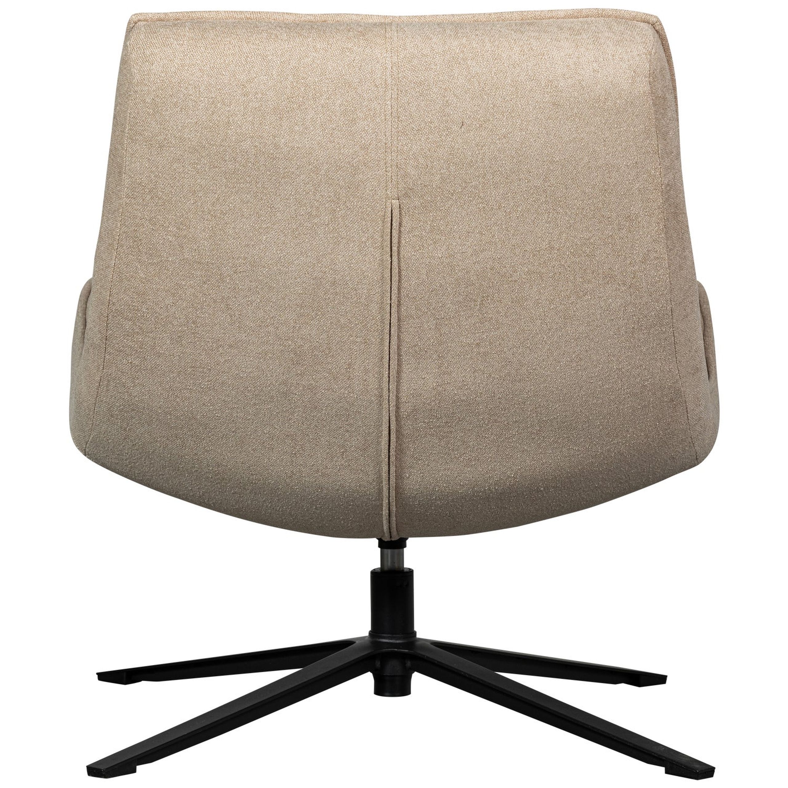 Retro Drehsessel Relaxsessel Maudi Stoff Naturfarben