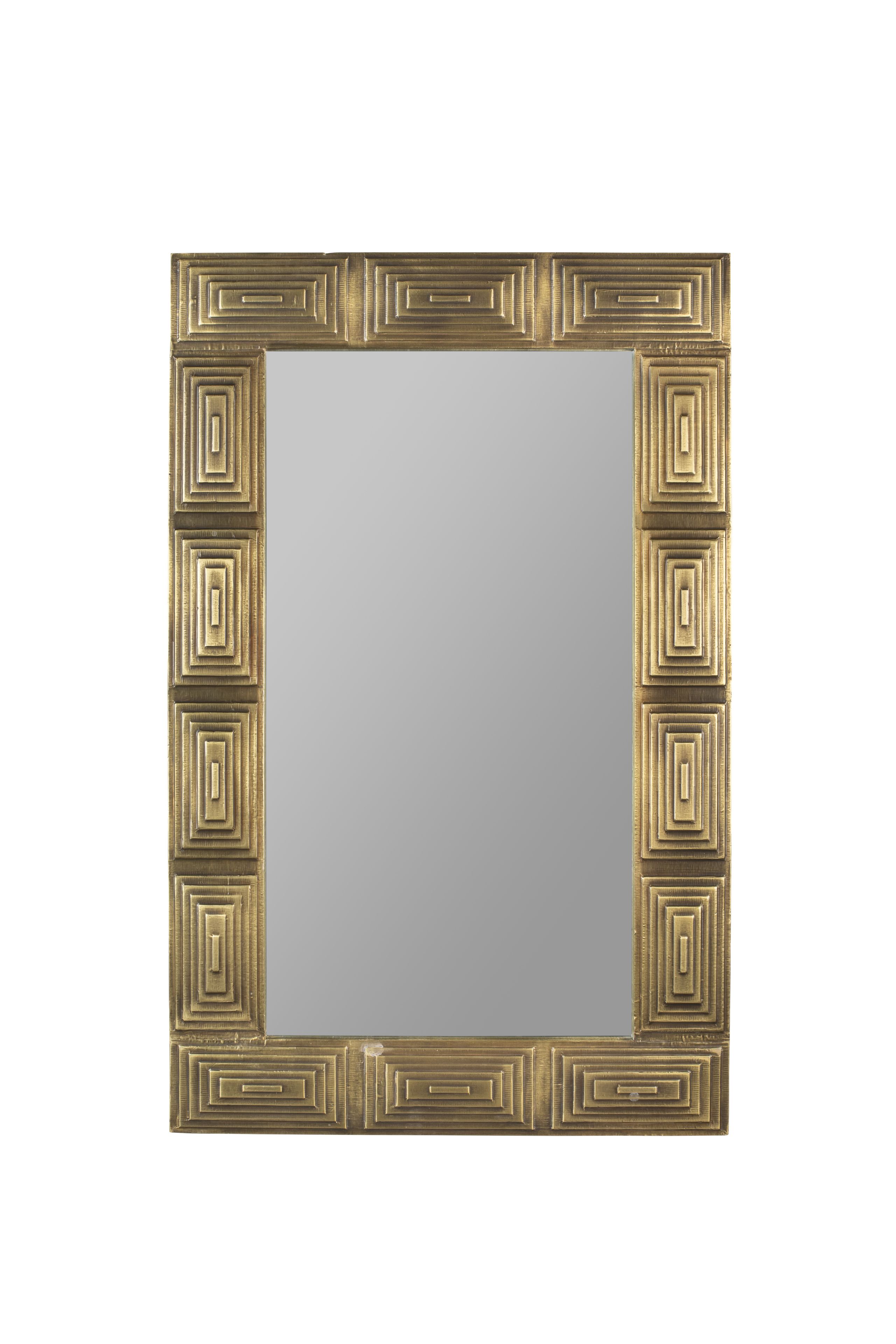 Wandspiegel Gold Volan Art Deco 110/70 
