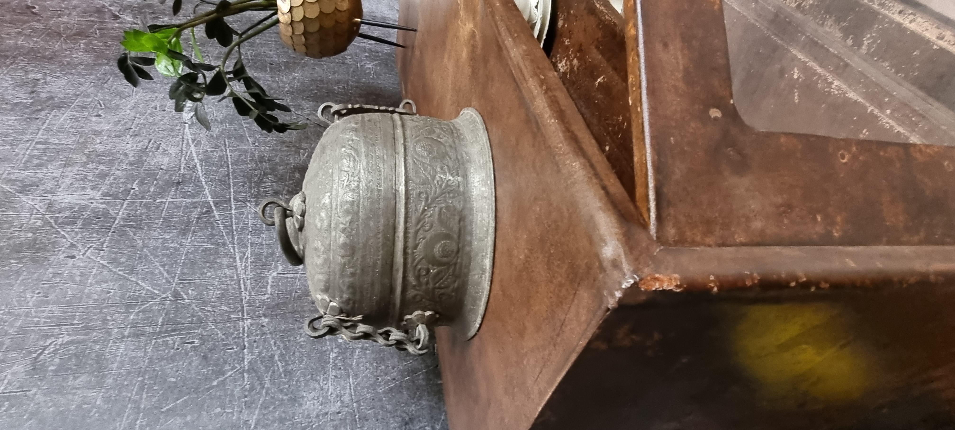 Vintage Sideboard Metallschrank Rusty 4 Türen - Einzelstück Alt