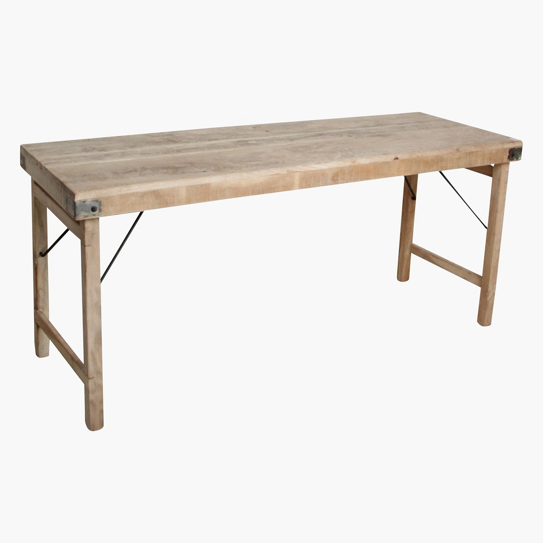 Esstisch Outdoortisch 172/60 Markttisch Vintage Klapptisch Limewash