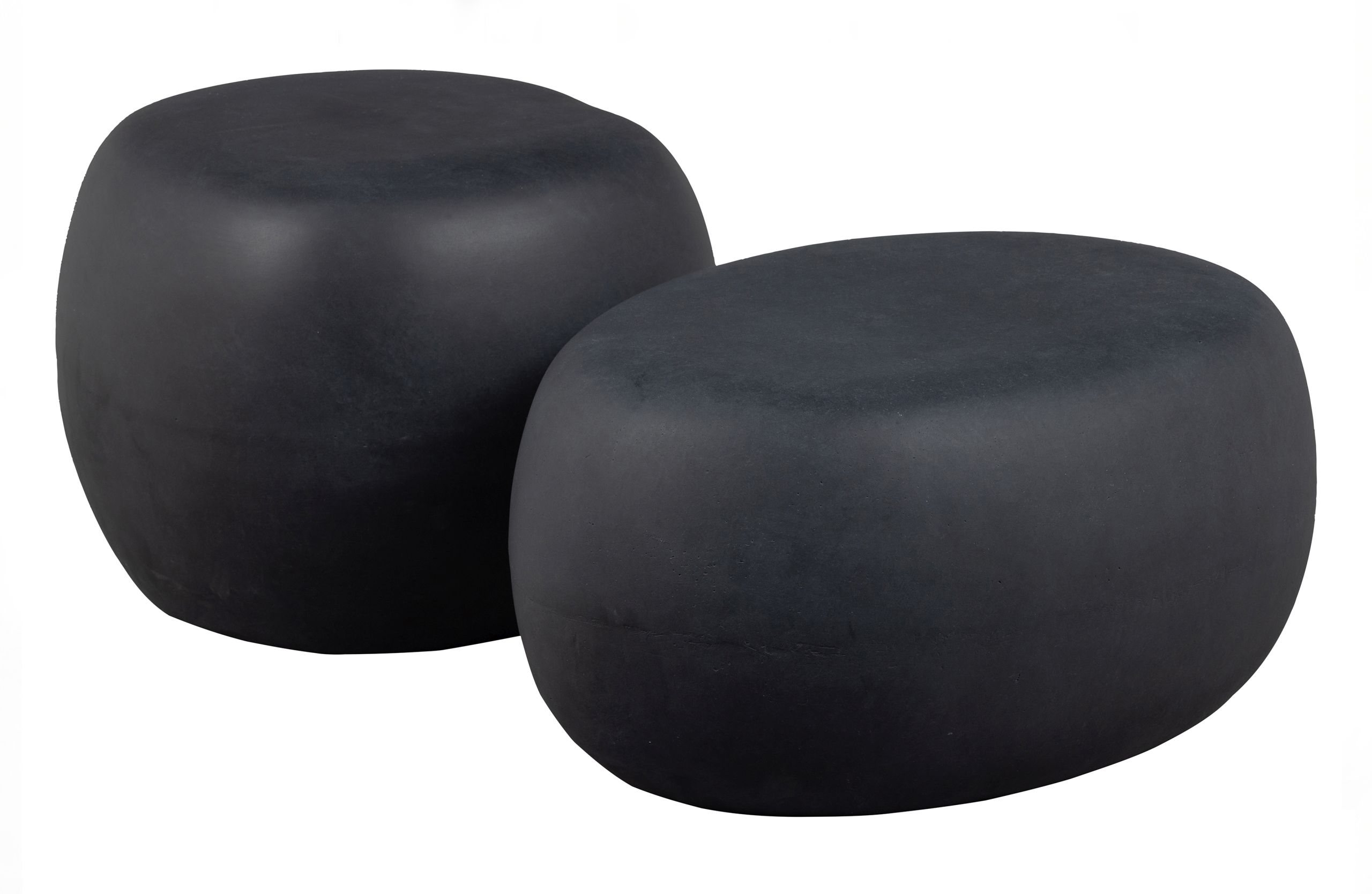 Couchtisch Beistelltisch Outdoor Pebble Klein Betonoptik Anthrazit